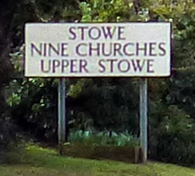 Stowe Nine Churches Village sign